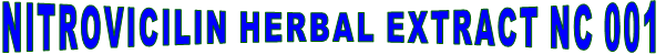 NITROVICILIN HERBAL EXTRACT NC 001